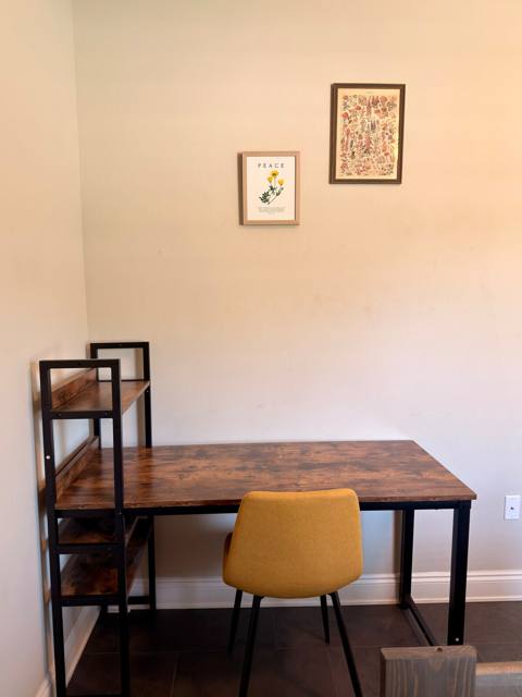 Workspace desk and chair